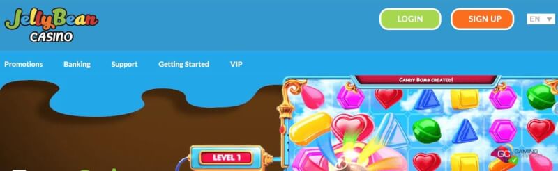jellybean website provides casino games, bonus od pierwszego depozytu i promocje dla zupełnie nowych graczy-logo