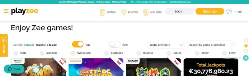 playzee casino website provides casino games, pierwszy dodatkowy depozyt i kampanie dla nowych graczy-logo