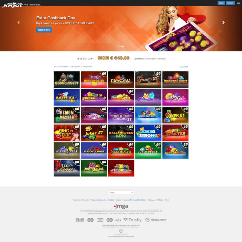 Kajot Casino screenshot 2