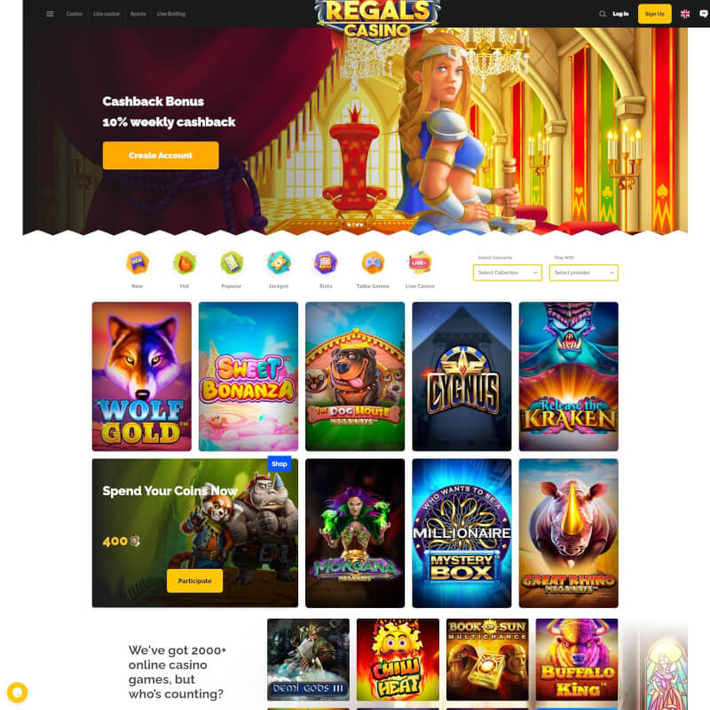Regals Casino screenshot 1