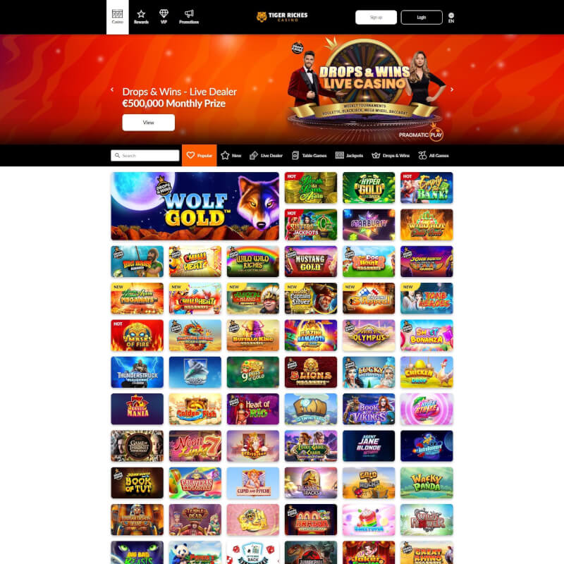 Tiger wealth Casino screenshot 1