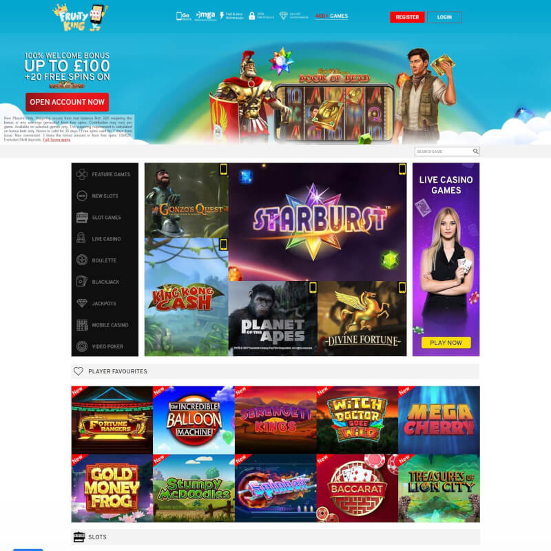 Fruity King Casino screenshot 1