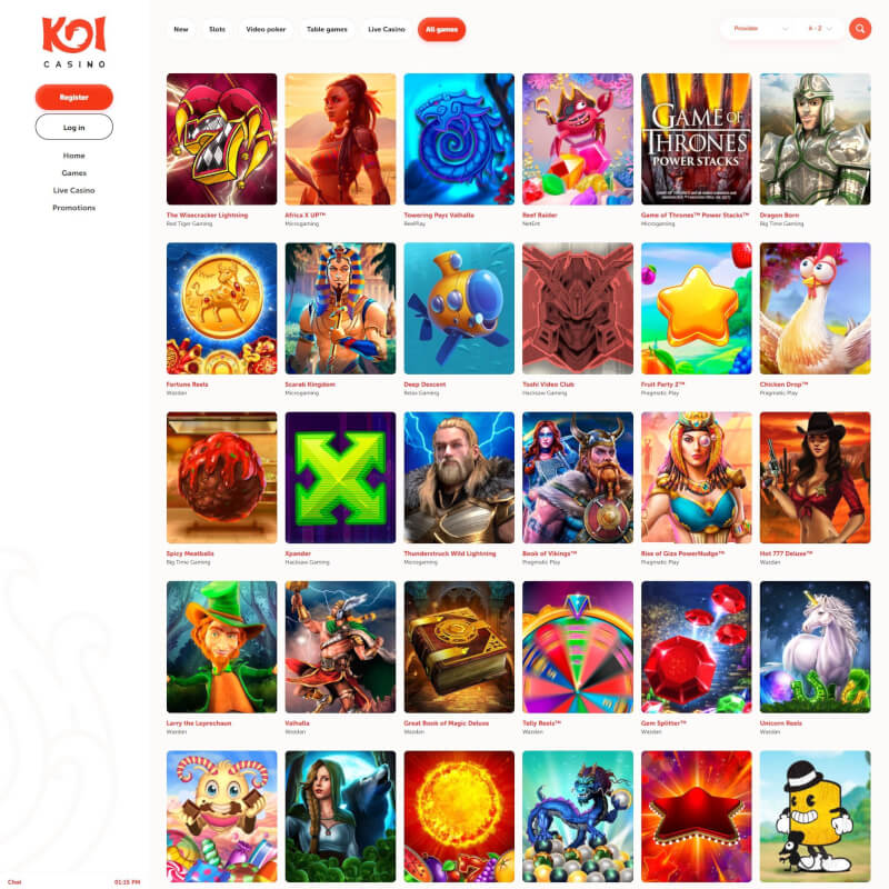 Koi Casino screenshot 2