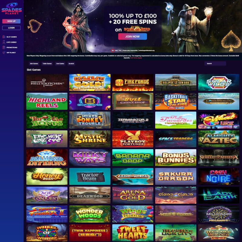 Spades Planet Casino screenshot 2