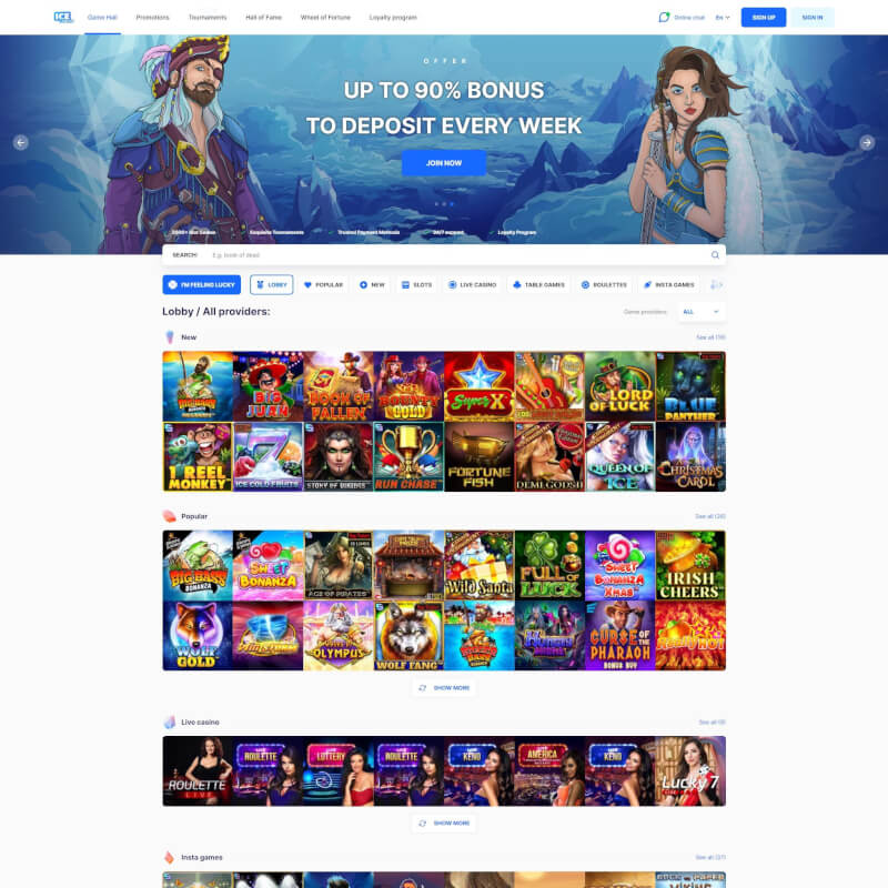 Ice Casino screenshot 1