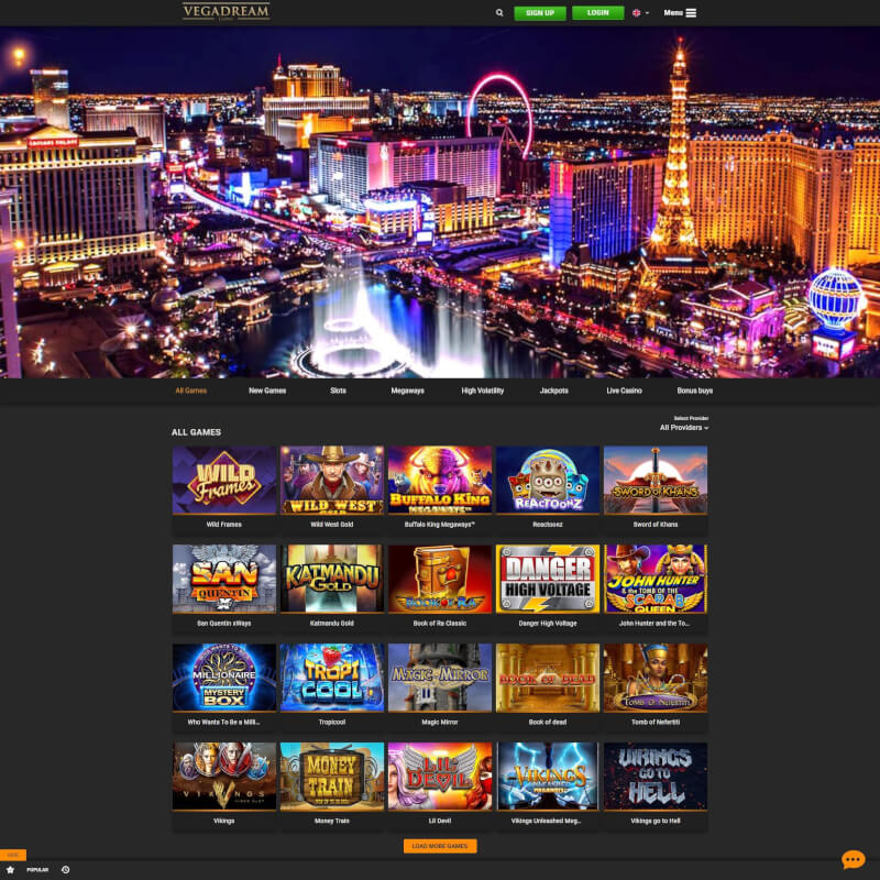 Vegadream Casino screenshot 1