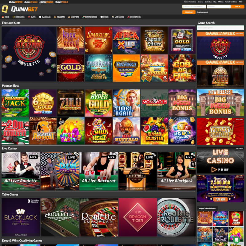 QuinnCasino screenshot 1