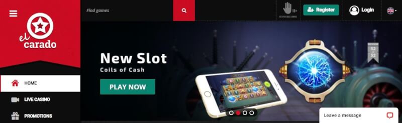 el carado homepage provides casino games, bonus od pierwszego depozytu i kampanie dla nowych graczy-logo