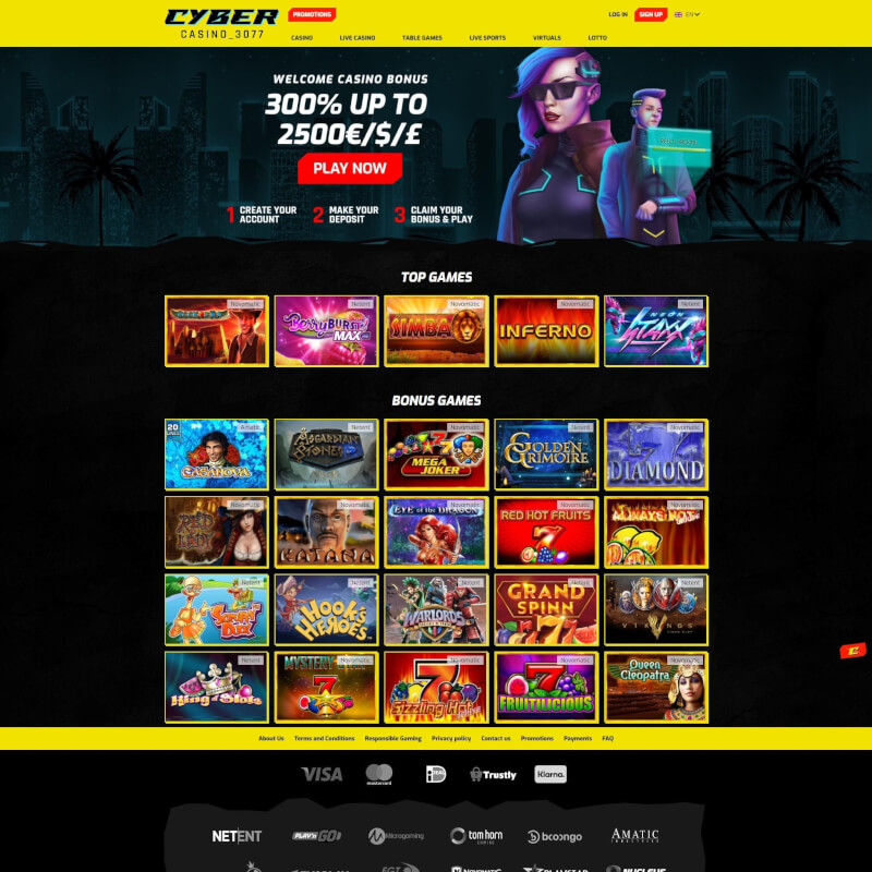 CyberCasino 3077 zrzut ekranu 1