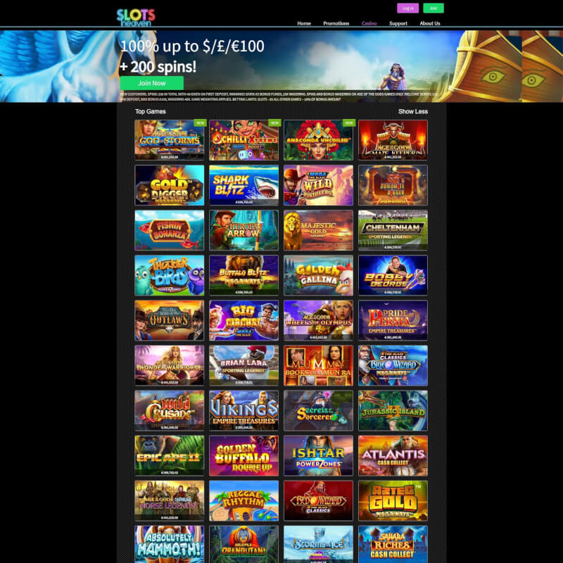 slot machines Heaven casino screenshot 2