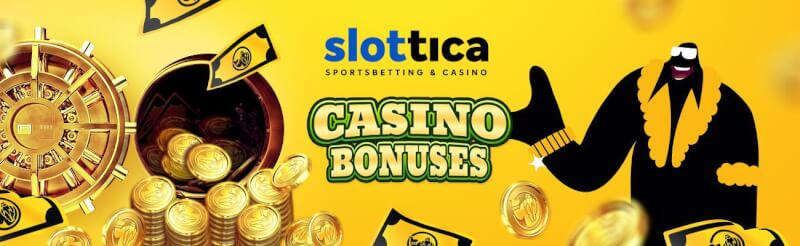 If you’re trying to benefit from an innovative new casino extra then slottica welcome extra and free spins could be a beneficial option for you-logo