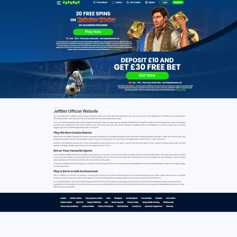 Jeffbet screenshot 1