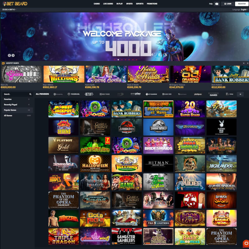 Bet Beard Casino screenshot 1