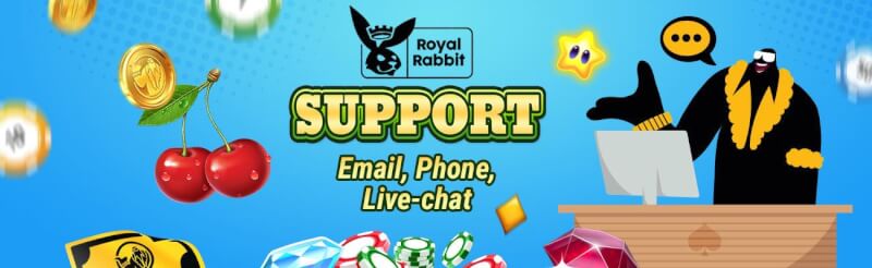 royal rabbit casino support options review-logo