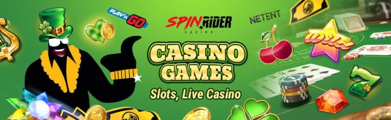 spinrider casino provides numerous casino games like slots, gry kasynowe w czasie rzeczywistym, takie jak blackjack, logo bakarata i ruletki