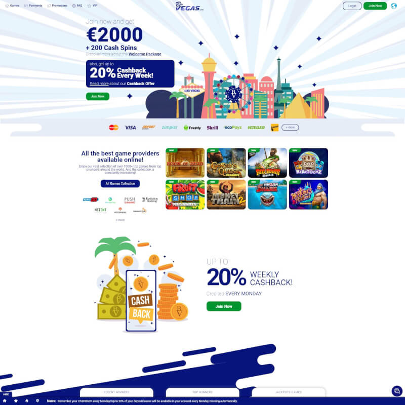BluVegas Casino screenshot 1