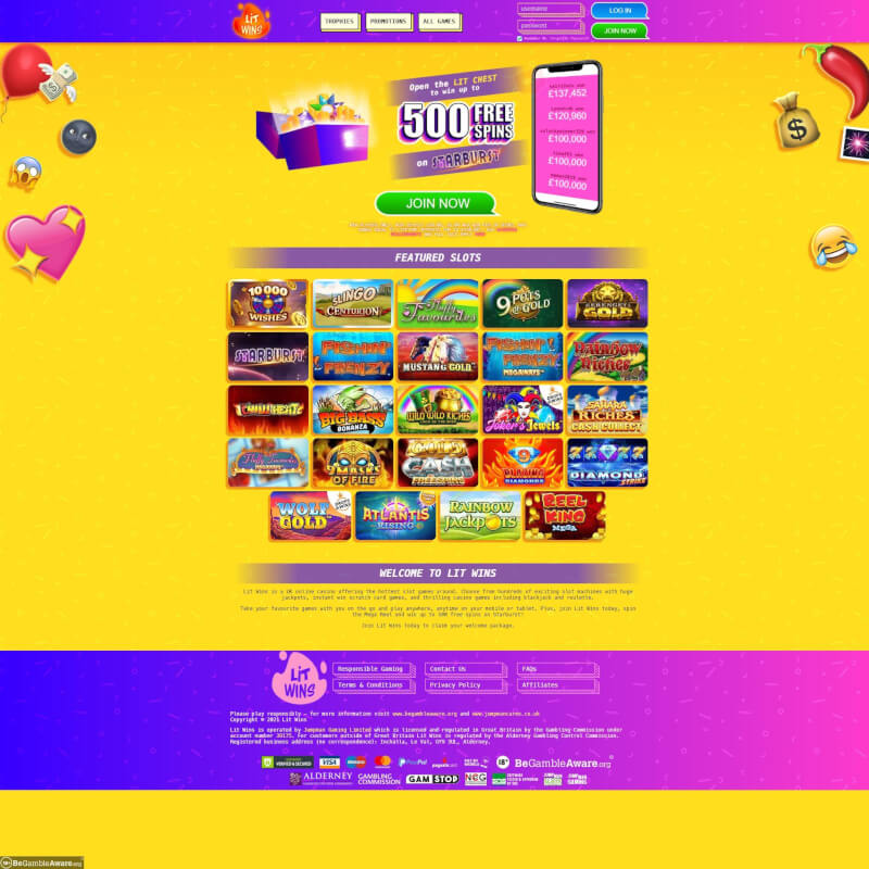 Lit Wins Casino screenshot 1
