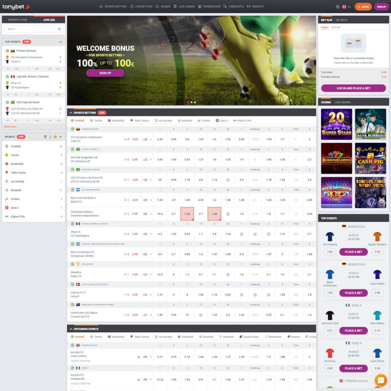 Tonybet screenshot 1