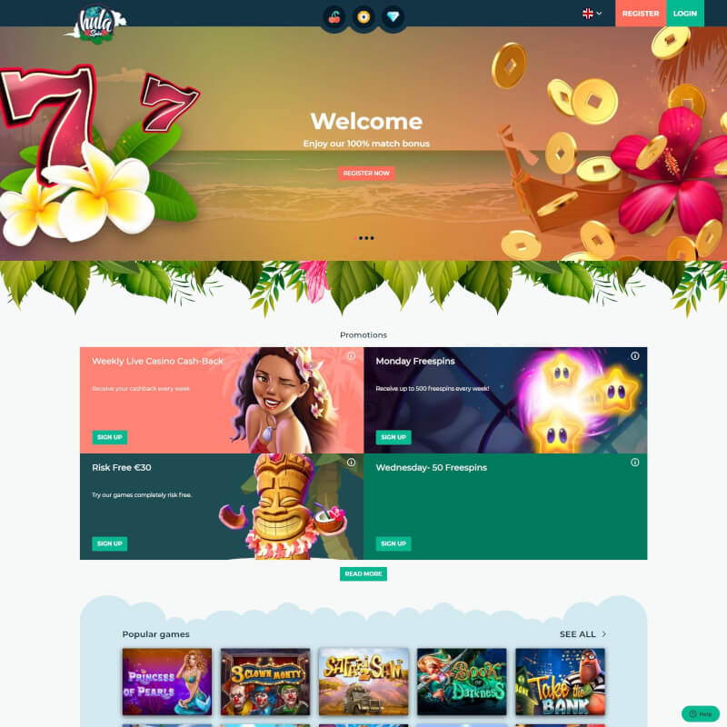 HulaSpin Casino screenshot 1