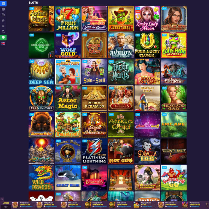 Bitcoincasino.io screenshot 2