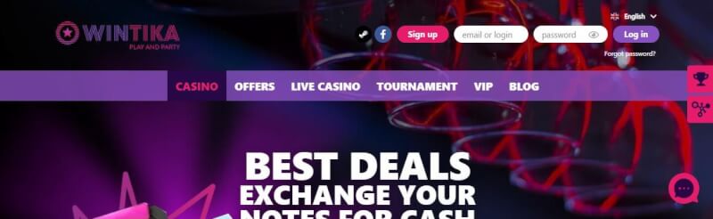 wintika homepage offers casino games, bonus od pierwszego depozytu i kampanie dla zupełnie nowych graczy-logo