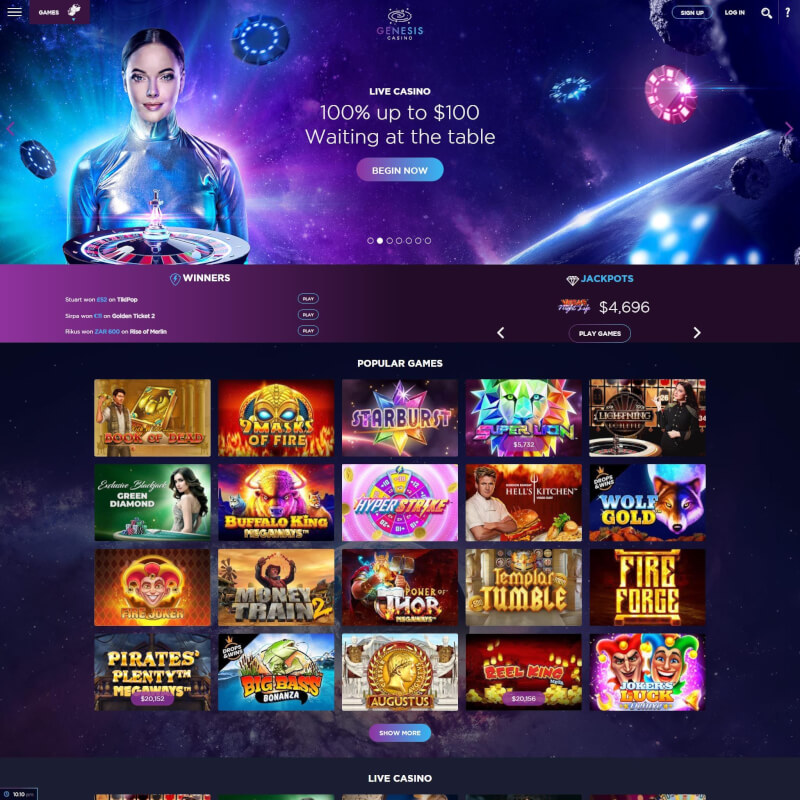 Genesis Casino screenshot 1