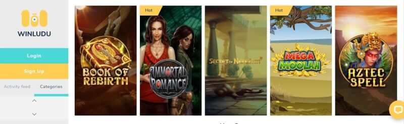 winludu casino homepage provides gambling games, bonus od pierwszego depozytu i promocje dla nowych graczy-logo