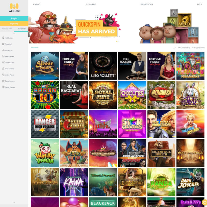 Winludu Casino screenshot 2