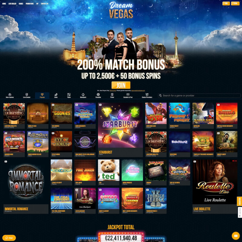 Dream Vegas screenshot 1