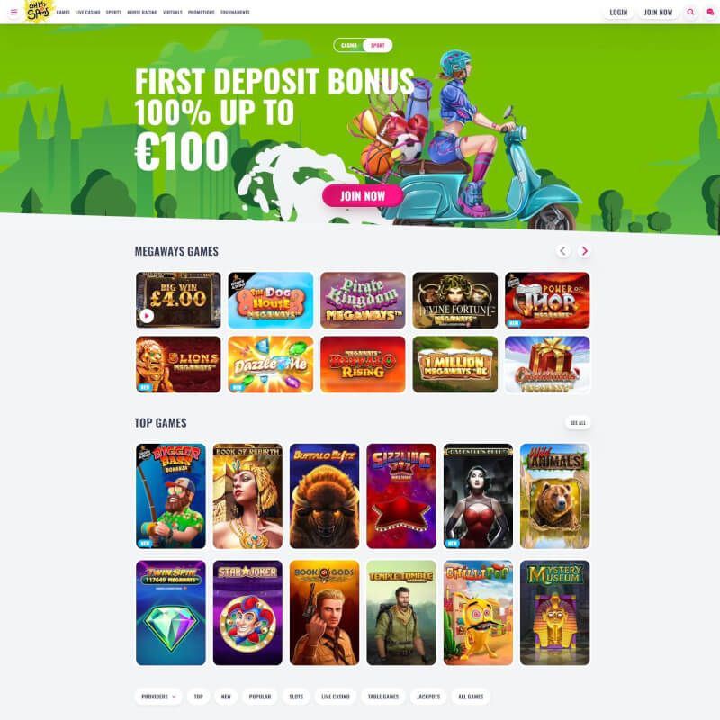 OhMySpins Casino screenshot 1