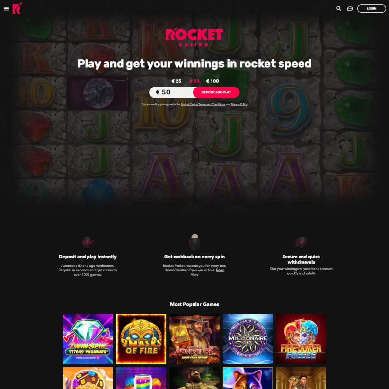 Rocket Casino screenshot 1