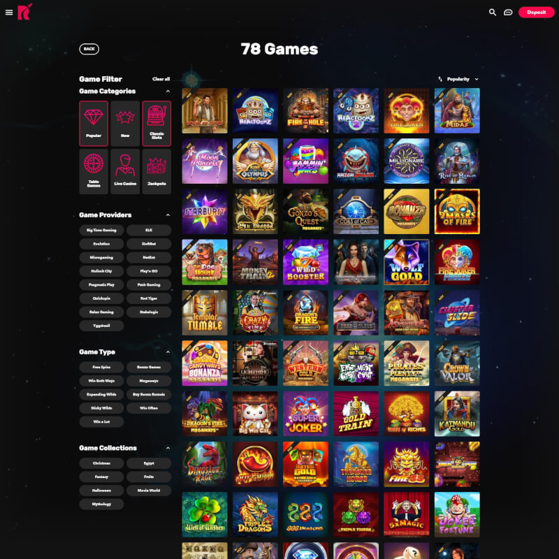 Rocket Casino screenshot 2