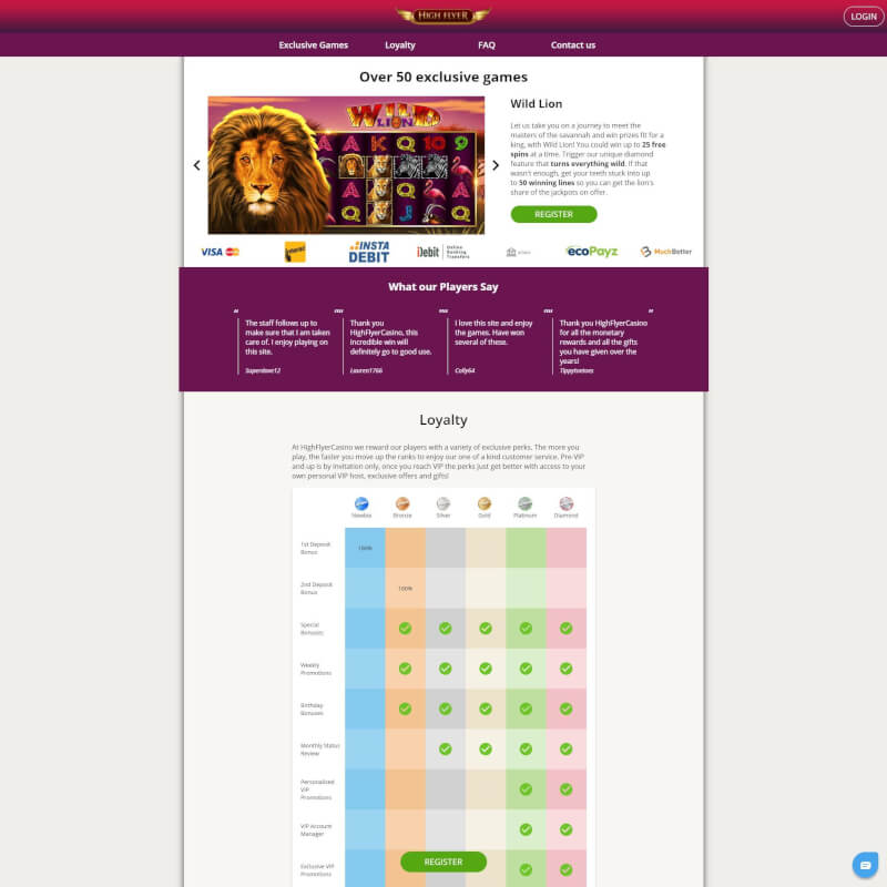Highflyer Casino screenshot 2