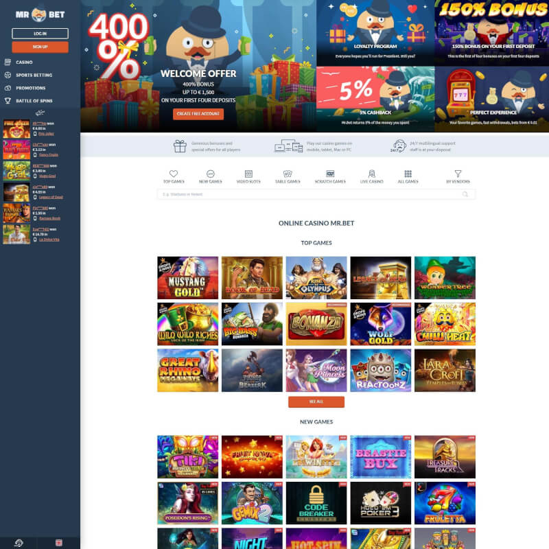 Mr Bet screenshot 1