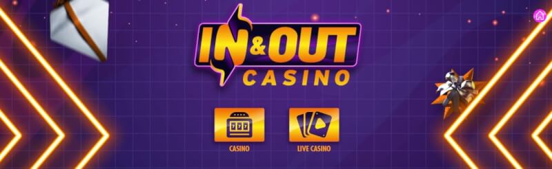 in and out casino website provides casino games and offers for new players + play n play deposit options-logo