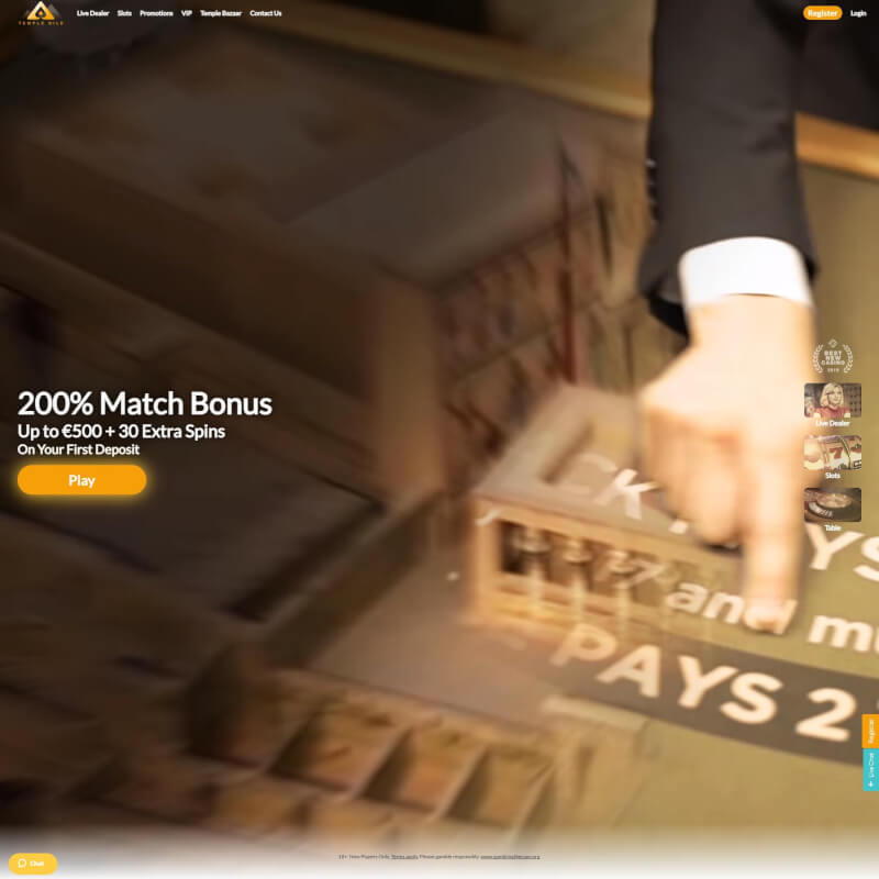Temple Nile Casino screenshot 1