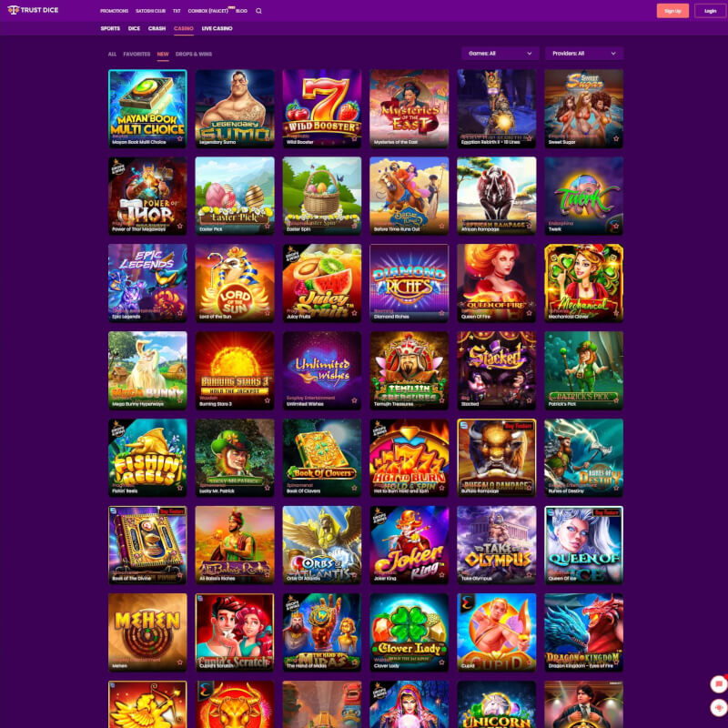 Trustdice Casino screenshot 2