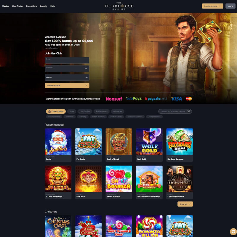 The Clubhouse Casino screenshot 1