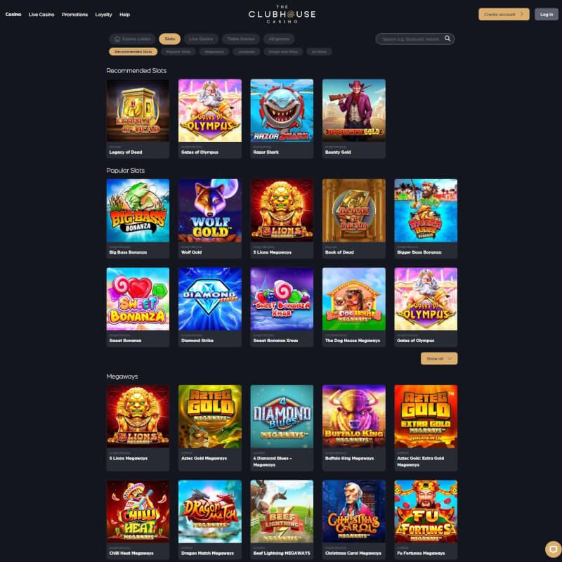 The Clubhouse Casino screenshot 2