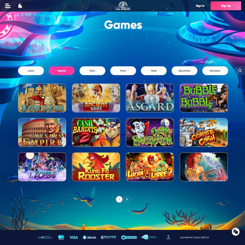 Las Atlantis Casino screenshot 2