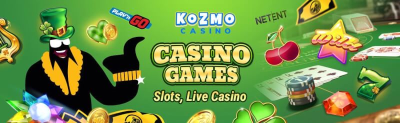 kozmo casino provides various gambling games like slots, gry kasynowe na żywo, takie jak blackjack, logo bakarata i ruletki