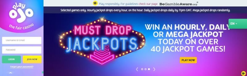 playojo website offers casino games, bonus od pierwszego depozytu i oferty dla zupełnie nowego logo gracza