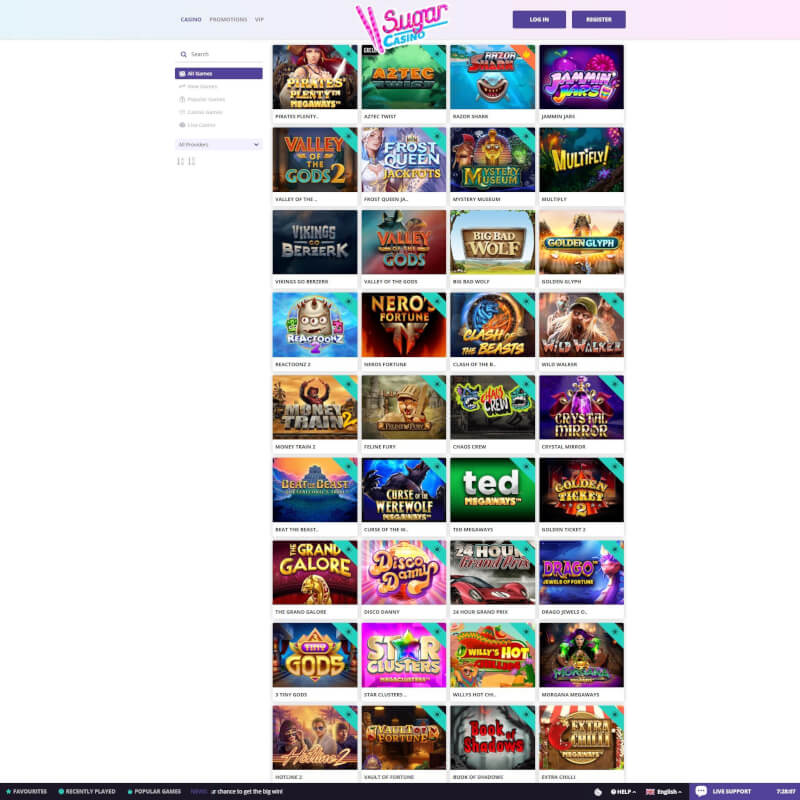 Sugar Casino screenshot 2