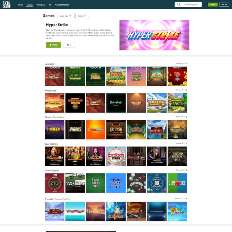Skol Casino screenshot 2