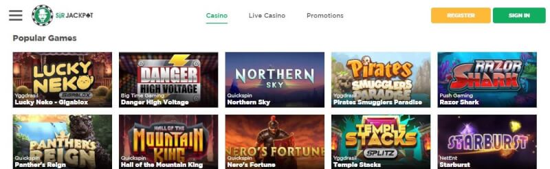 sir jackpot homepage offers gambling games, Dodatkowa wpłata i oferty dla zupełnie nowych graczy-logo