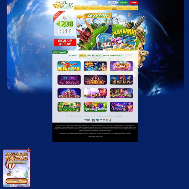 Winspark Casino screenshot 1