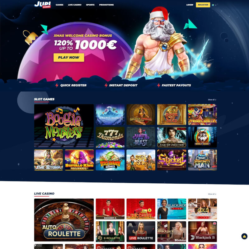 Jupi Casino screenshot 1