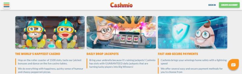 cashmio homepage offers gambling games, dodatek do pierwszej wpłaty i kampanie dla zupełnie nowych graczy-logo