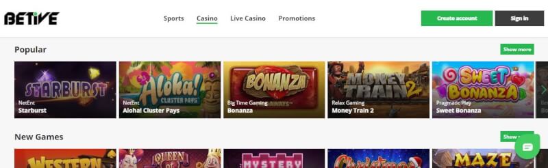 betive casino website provides casino games, bonus za pierwszy depozyt i kampanie dla nowych graczy-logo