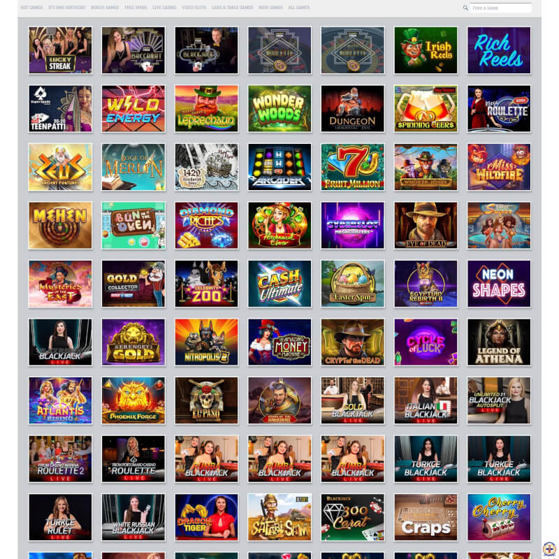 WhiteLion Bets Casino screenshot 2